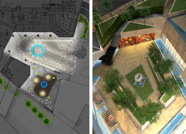 Peter Sheard CMLI - Landscape Design - KAFD Plots 4.05 & 5.01, Riyadh, Saudi Arabia.