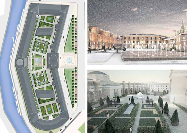 Peter Sheard CMLI - Landscape Design - One Konoshaya Square, St Petersburg, Russia.